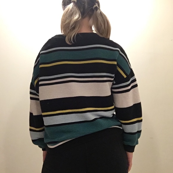 Cute and colourful stripped ribbed sweater - Picture 2 of 4